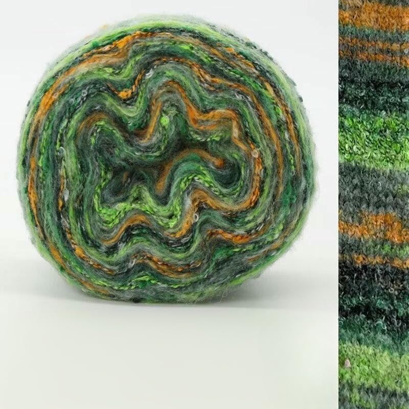 5-10 Piezas de Hilo de Mohair Degradado de 100 g, Hilo de Lana bouclé de Colores, para Tejer a Mano suéteres, cárdigans, Bufandas y Gorros