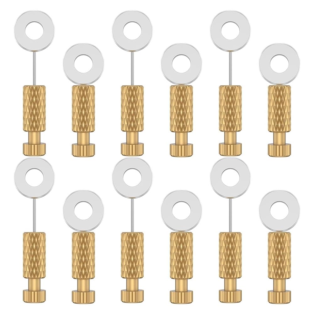 CTRLZS 12Pcs Leather Suture Positioning Needles,Handmade DIY Leather Positioning Pins,12mm18mm DIY Leathercraft Located Needles Easy to Use