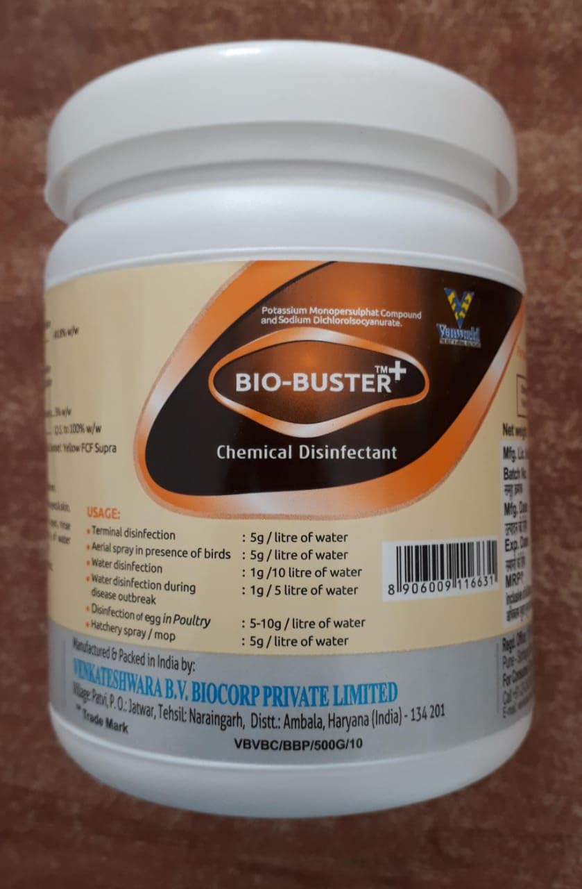 Bio Buster+ (Bio Buster plus) - Disinfectant Powder for Indutries and Poultry farms