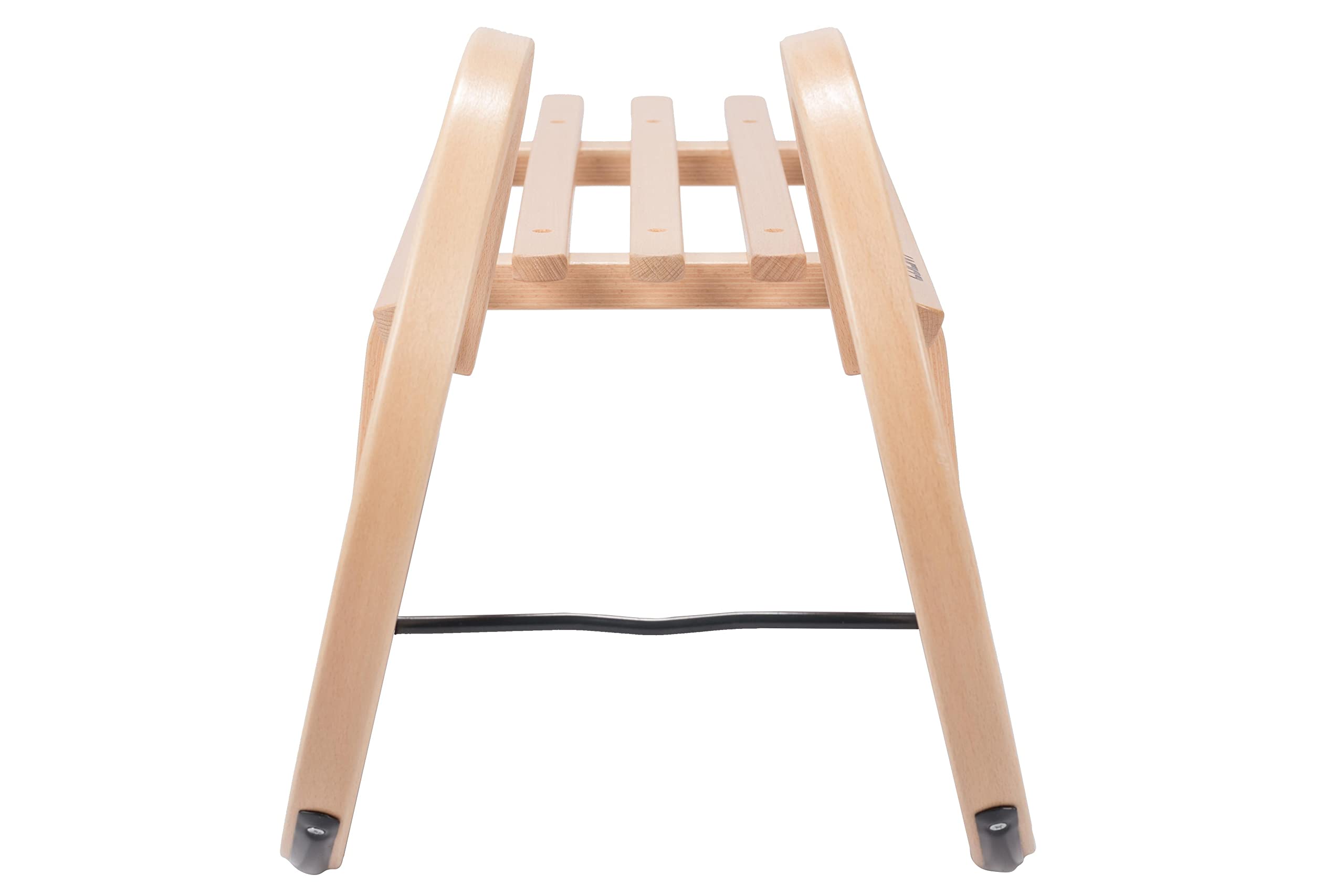 Spetebo COLINT - trineo de madera con cuernos 110 cm - trineo de madera de haya probado por TÜV - trineo para niños hecho de madera de haya