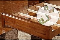 Vista 3 de Accesorios de riel de cama, bisagra de cama, herrajes para marco de cama, soportes de riel de cama de 1.6 pulgadas para conectar a madera, cabeceros