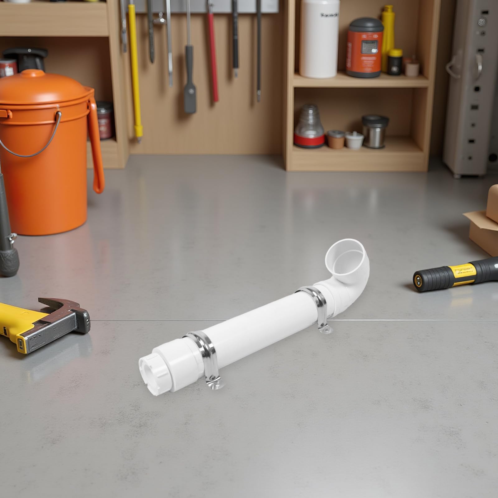 Automatico di Alimentazione per Pollame in Pvc Bianco, Design a Resistente alle Intemperie, Coperchio Antipiccione per Pollai e Allevamenti Avicoli