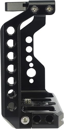 Miniatura 5 de Jaula completa para cámara Sony Alpha 7C A7C, soporte de extensión para micrófono de relleno, accesorios de filmación, con zapata fría/llave