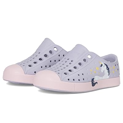 Native Shoes Kids Jefferson Block (Toddler) Girls Shoes Future Purple/Barely Pink/Unicorn Block