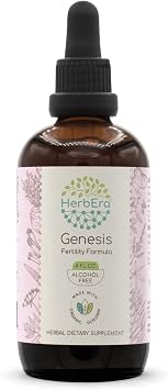 صبغة مستخلص HerbEra Genesis B120 الخالية من الكحول توت فيتكس،ماكا، دونج كواي، زنجبيل، جذر شاتافاري، لحاء القرفة. عشبة الحجل البرية، جذر وحيد القرن الكاذب. تركيبة الخصوبة 4 فل أوز