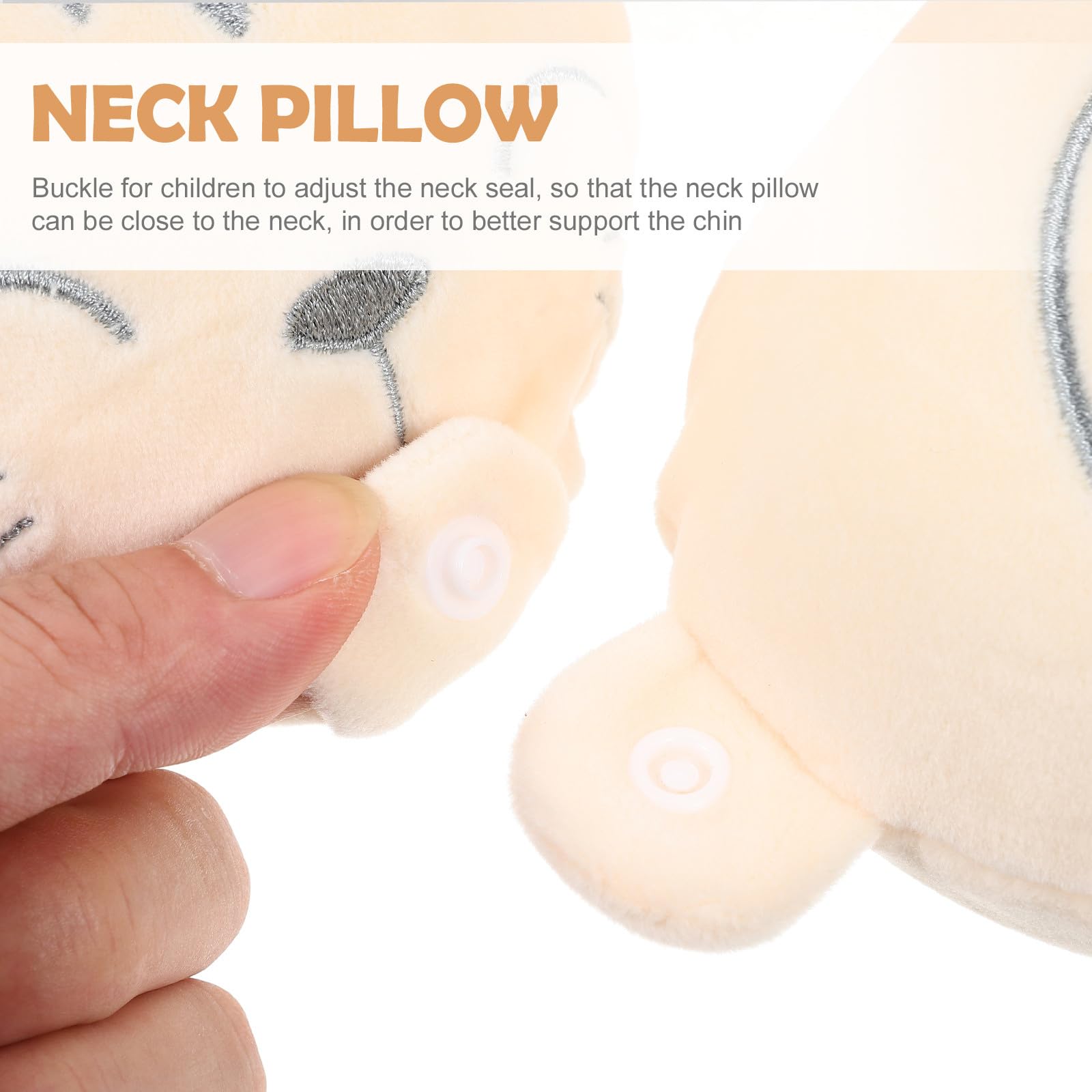 DOITOOL Almohada de Viaje en Forma de U para Oficina y Descanso, Soporte Cervical Diseño Ergonómico, Material de Algodón Blando y Tacto Cómodo para Siestas