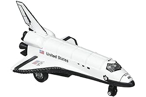 Rhode Island Novelty Amazing 5-Inch Diecast Pullback Space Shuttle Toy