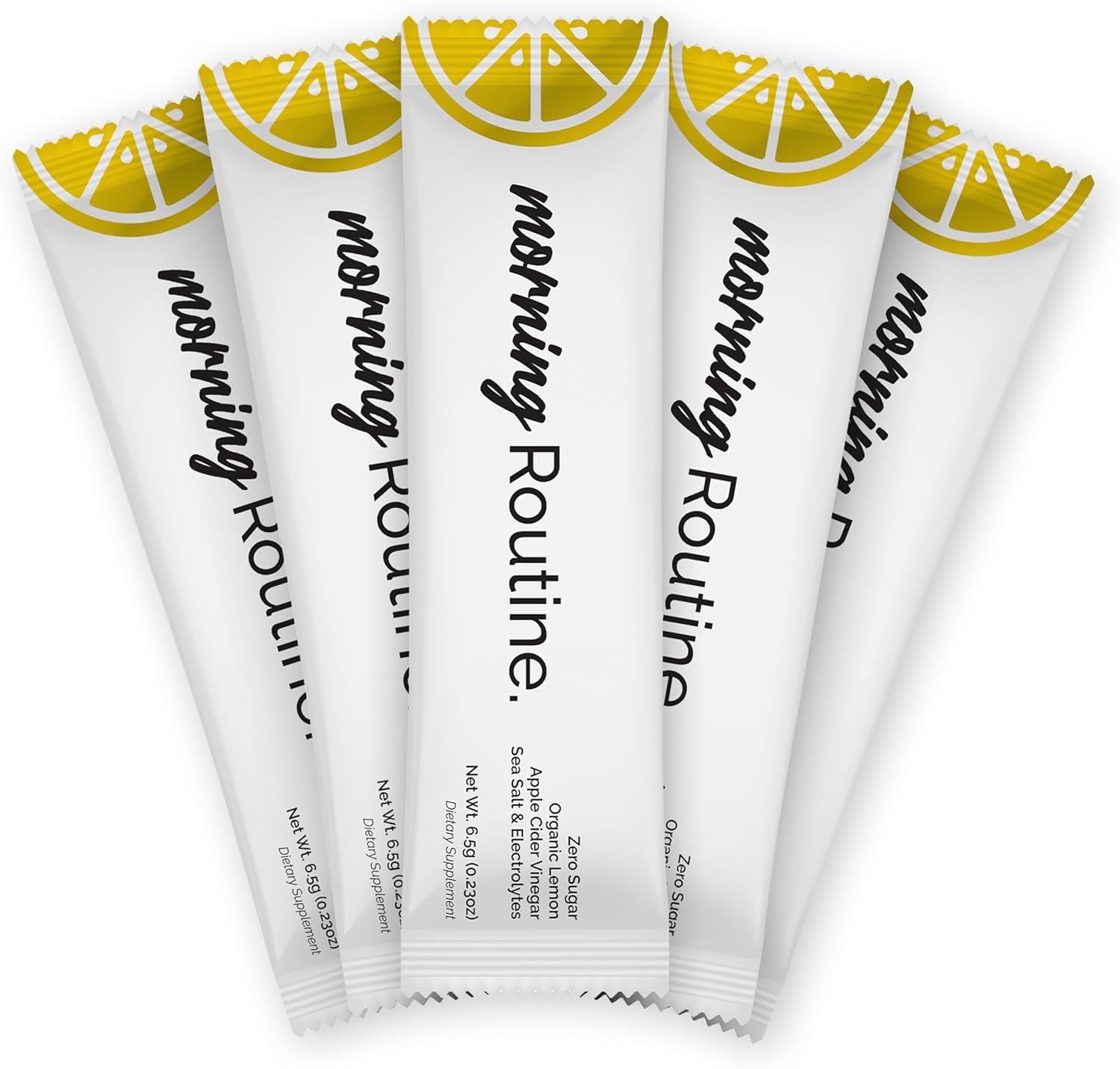 ROUTINE Morning Daily Hydration Electrolyte Powder Packets with Apple Cider Vinegar Lemon and Sea Salt Keto Paleo-Friendly Electrolyte