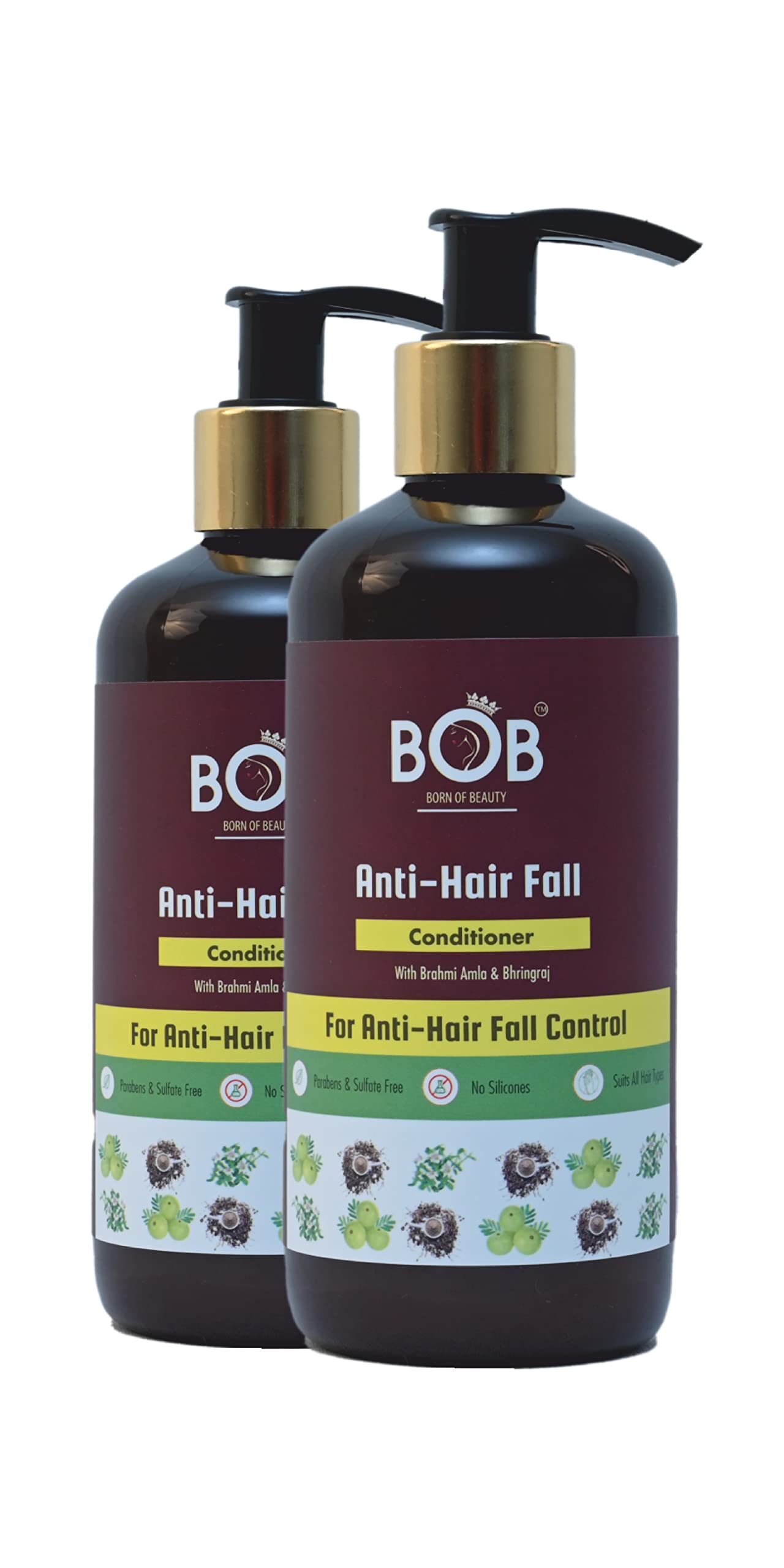 BOB | BOB Beauty Products | BOB Hair Products | BOB Anti Hair Fall Conditioner With Brahmi Amla & Bhringraj For Hair Fall Control | BOB Hair Conditioner