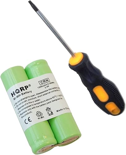 HQRP Batería compatible con Philips Norelco 8865XL 8867XL 8883XL 905RX 915RX 935RX RazorShaver Plus Destornillador