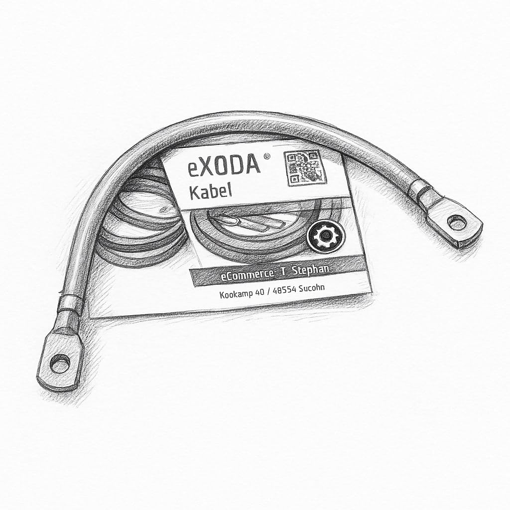 Exoda cavo batteria 35 mm² 20cm M8 rosso flessibile 99 percento rame auto moto ottimale trasmissione di corrente alta qualità dei materiali e prestazioni durevoli