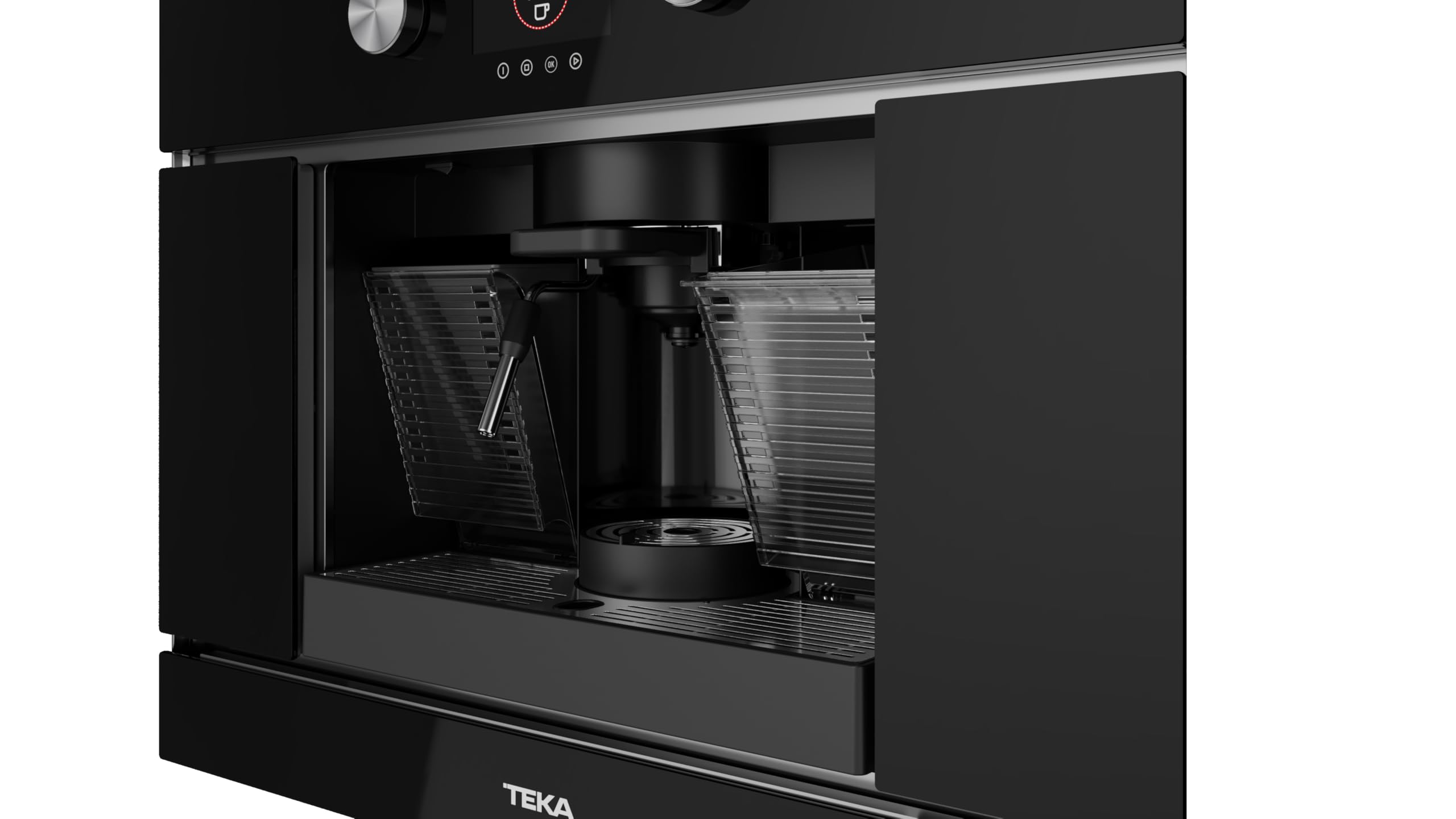 Teka Cafetera Multi Cápsula y Café Molido, 19 Bares, 1 Taza, Pantalla TFT, Vaporizador, Depósito 1L, Modelo CLC 8350 MC