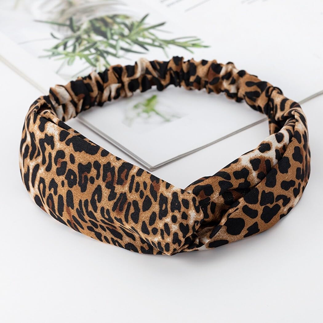 Fascia elastica intrecciata annodata per capelli, stile vintage, 10 pezzi