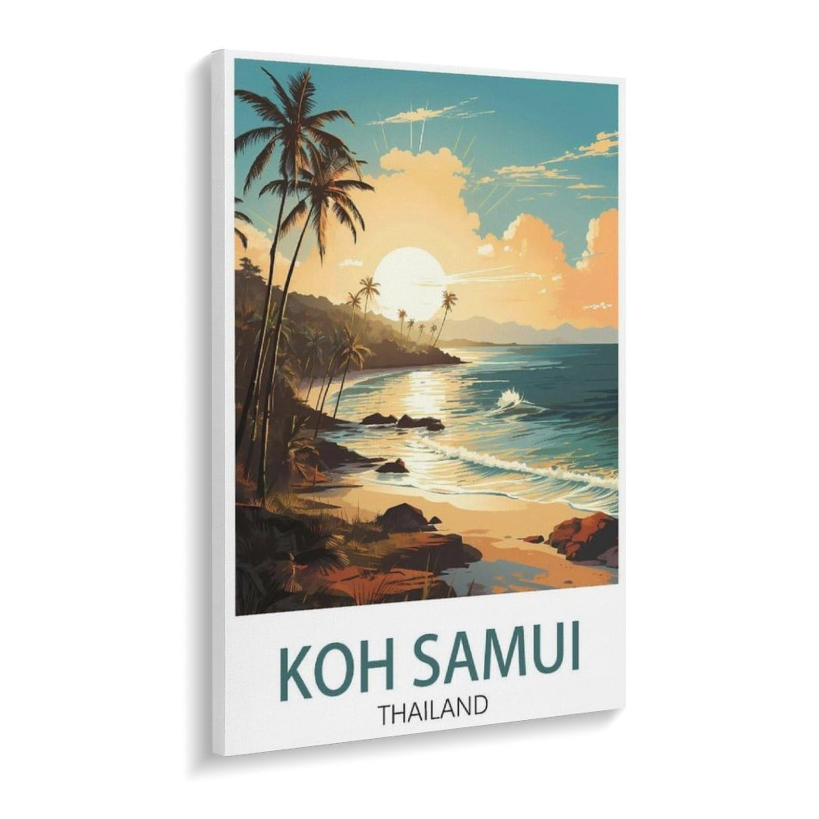 KOH Samui, Thailand, Sonnenuntergang，Puzzles 1000 Teile für Erwachsene, Klassische Puzzle Kinder Puzzle Herausfordernde Und Schwierige Rätsel für Erwachsene Und Jugendliche（75x50cm）-W69