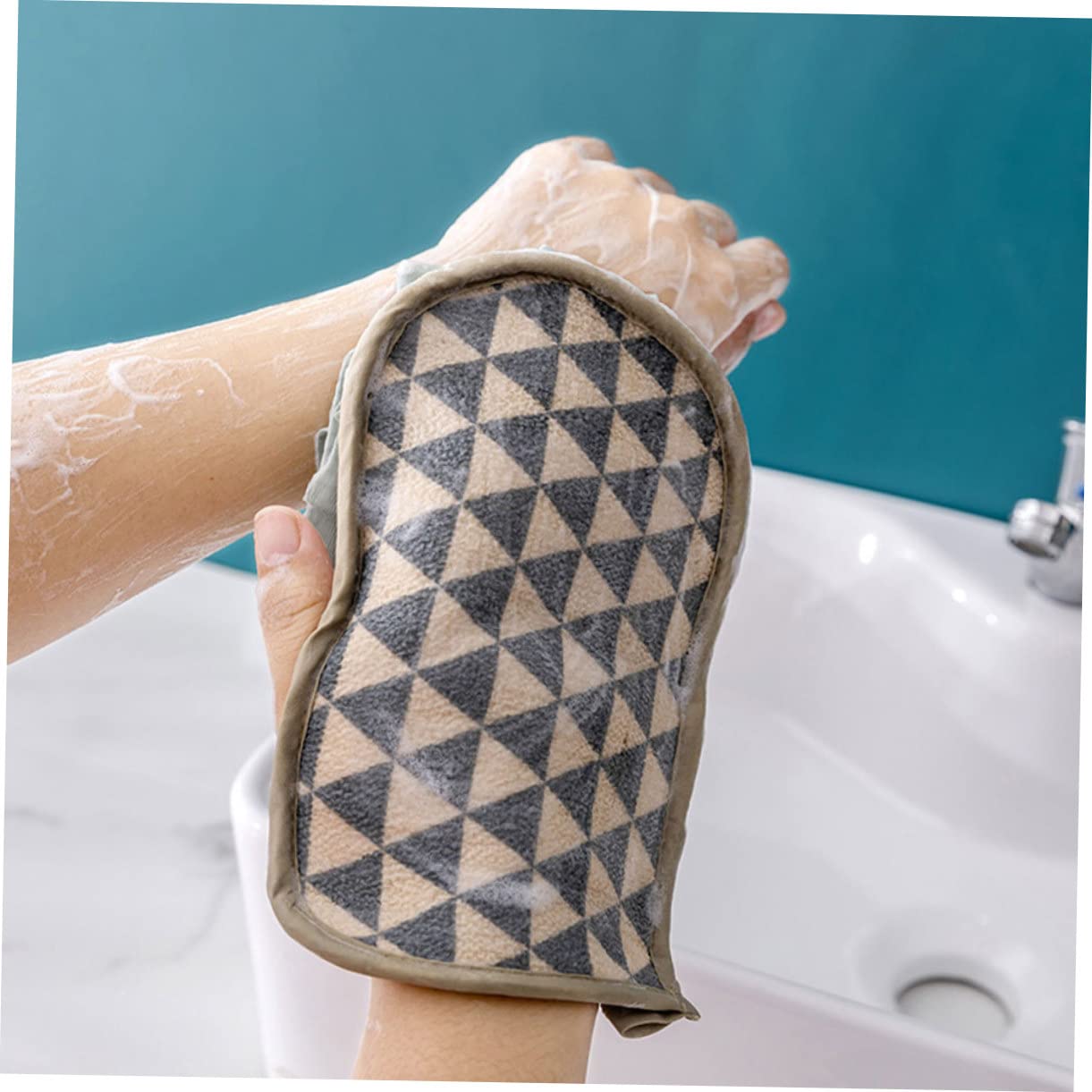 Didiseaon 9pezzi Guanti Esfolianti Doppi Lati Per Doccia Per Pulizia e Rigenerazione Della Guanti Pratici Per Bagno e Scrub Corpo