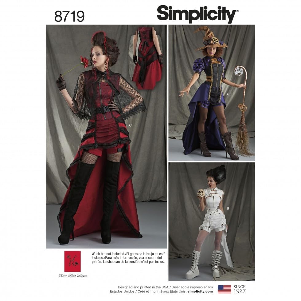 Simplicity Sewing Pattern 8719 Costumes R5 (14-16-18-20-22)