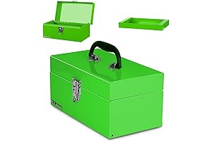 P.I.T. Small Metal Toolbox: Your Compact Companion for Household and Warehouse Tool Organization