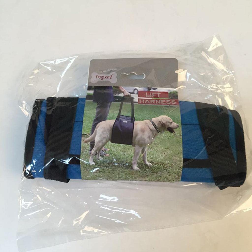 UJEAVETTE Dog Lift Harness Mobility Lifting Aid Support Harness with Handle L Blue