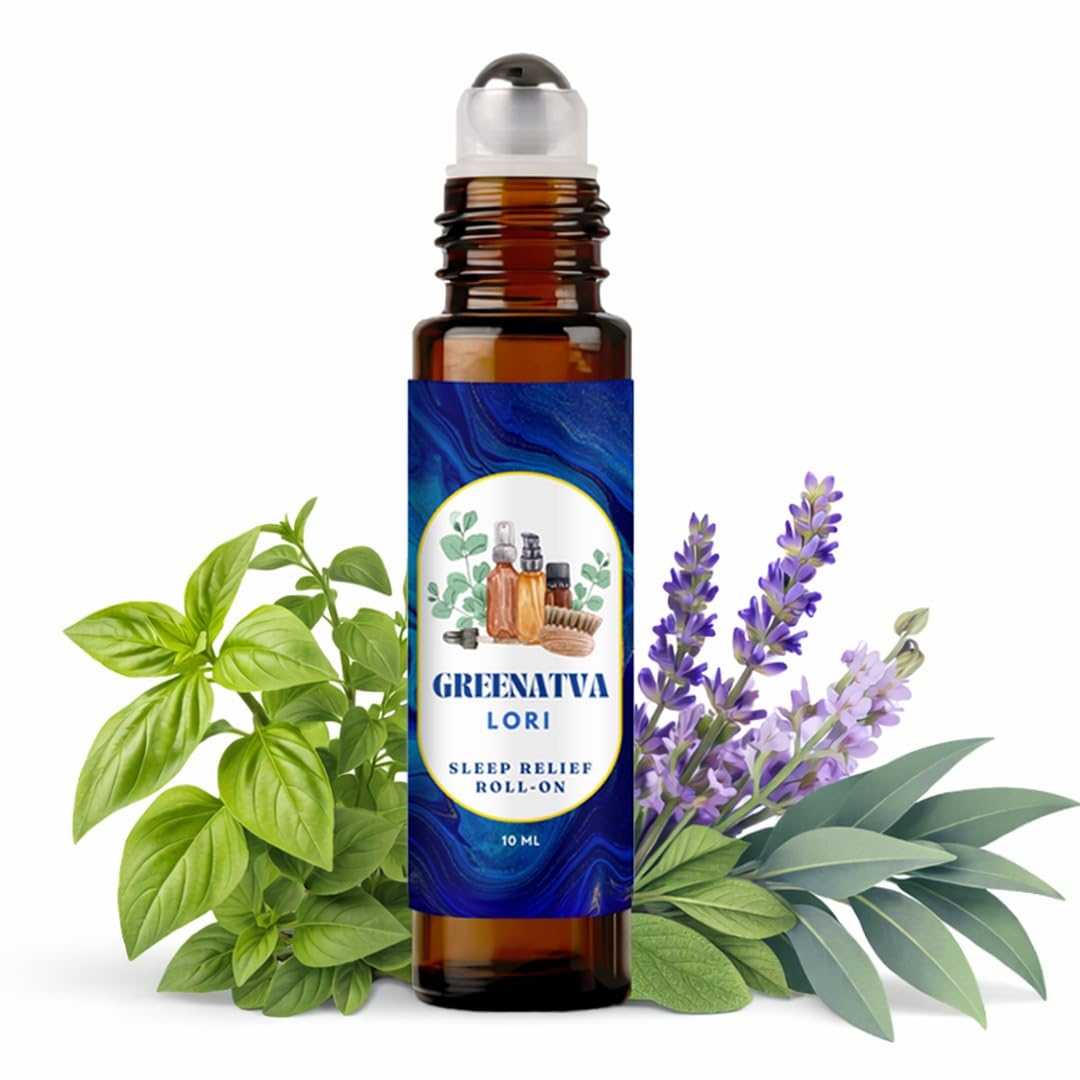 Lori by Greenatva - Quick Sleep Roll On for Deep Sleep Relief | Helps lower anxiety | Lowers Cortisol (Stress Hormone) | 100% Natural, Essential Oils Based | Clary Sage, Lavender, Eucalyptus Oil Blend | 10ml per bottle | Lasts More Than 2 Months on Daily Usage | Organic, Vegan-image-42