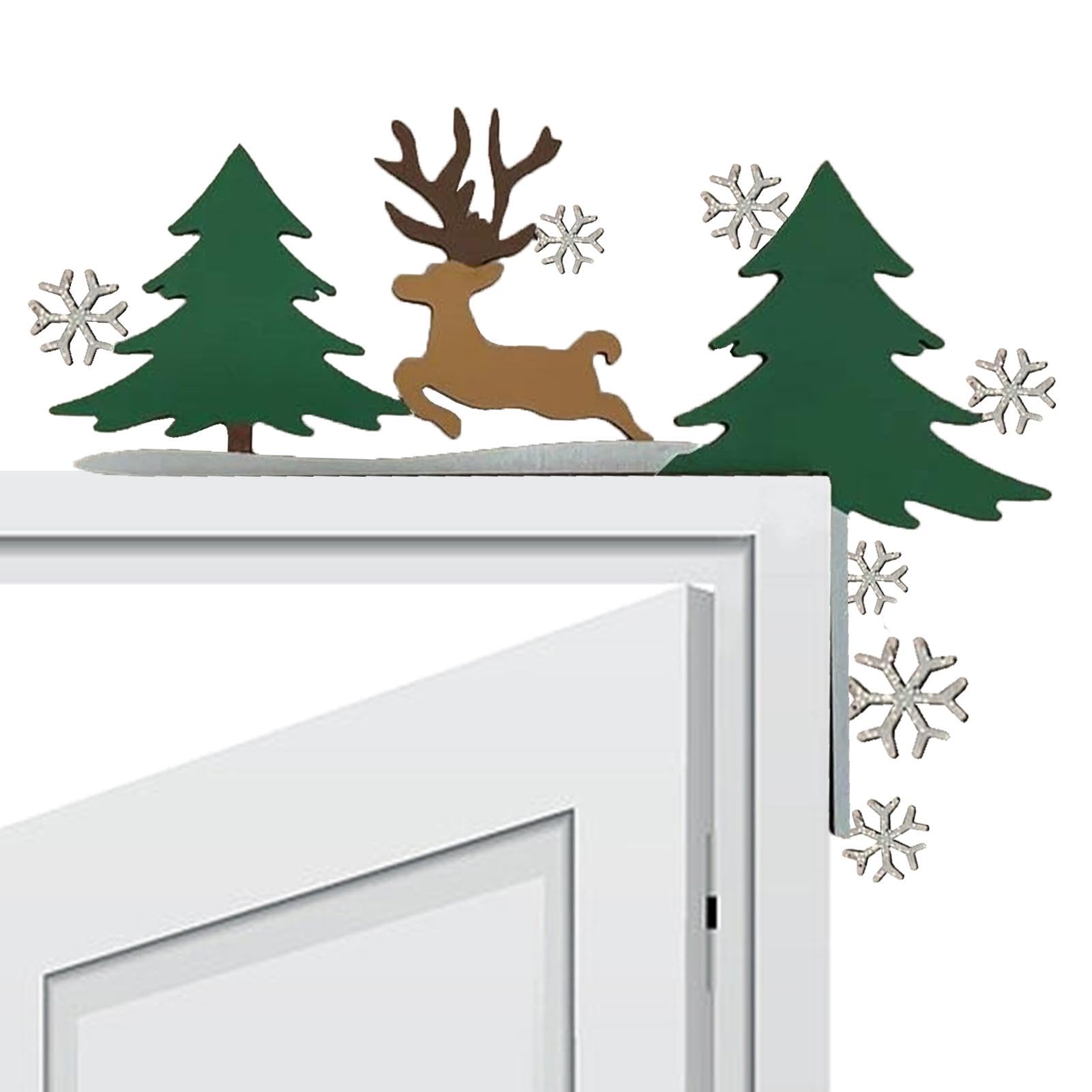 Amazon.co.jp: クリスマスドアトッパー、レトロサンタクリスマスツリー