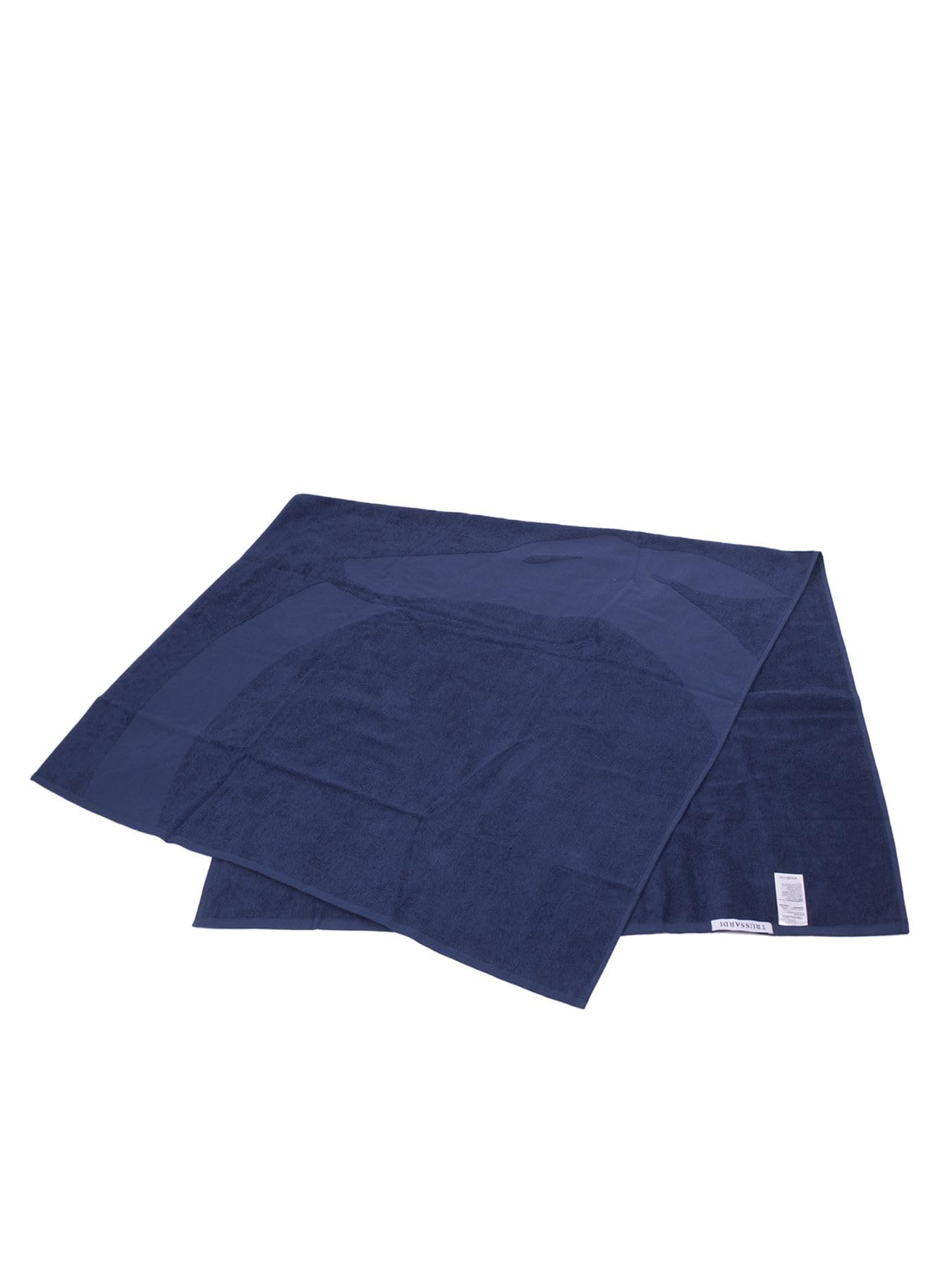 Trussardi Telo mare piscina o spa cotone spugna tessuto logato cm.170 x 90 (circa) articolo TRU2MTW01, DAB Dark blue, Taglia unica