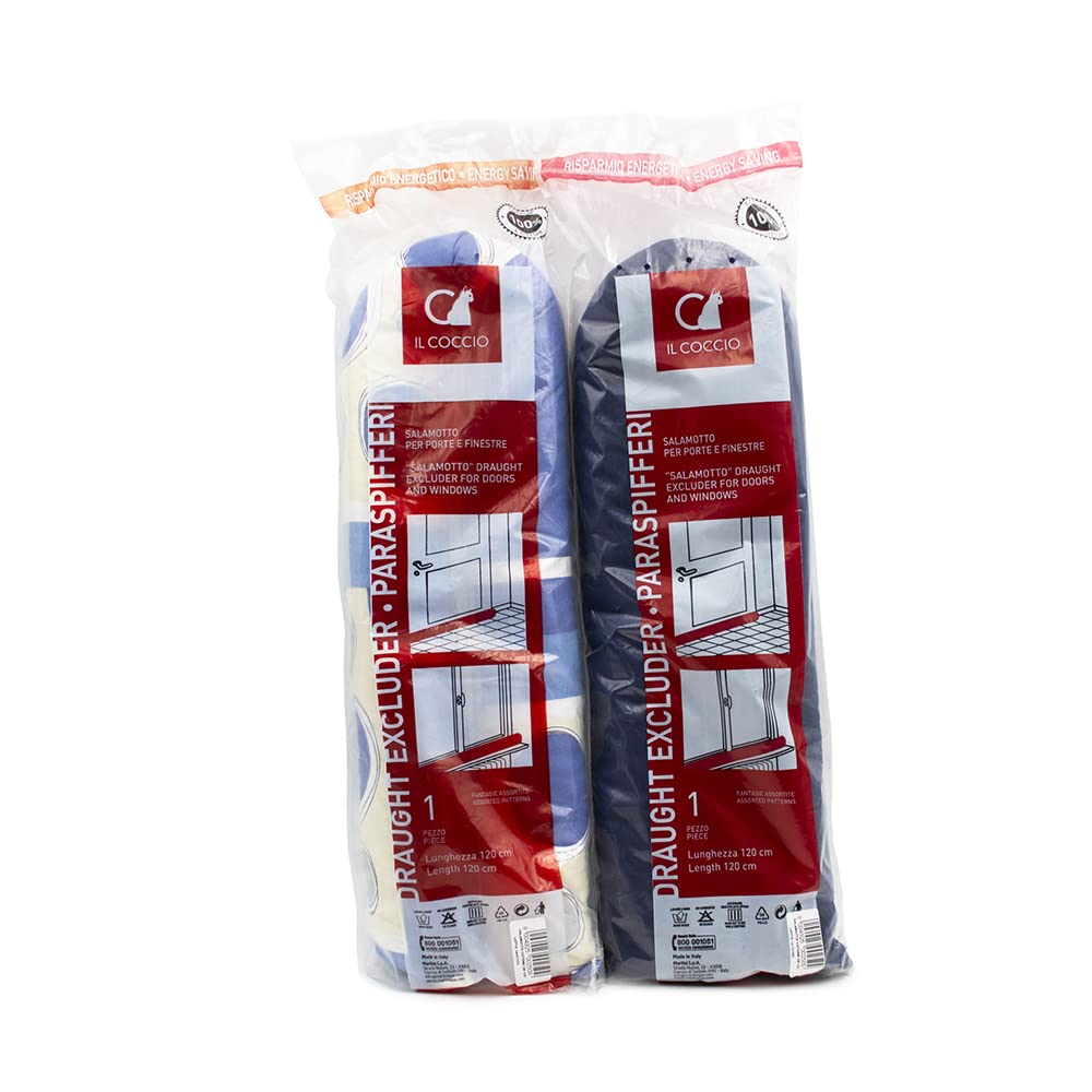 Martini SPA Paraspifferi Per Porte - 120cm In Cotone E Poliestere, Made In Italy