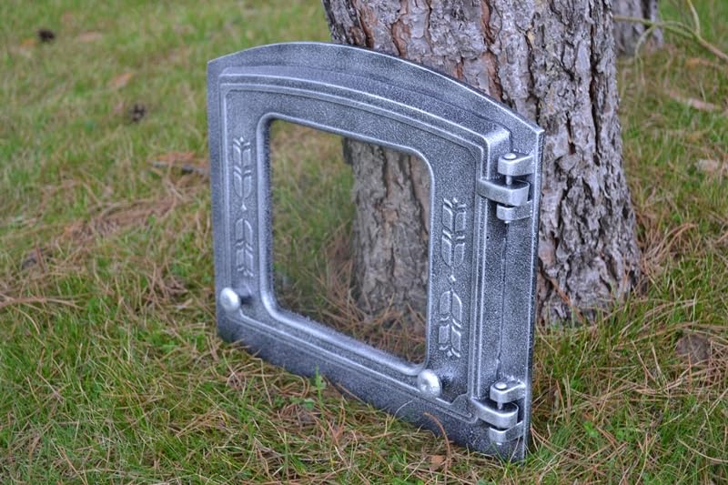 Euro SEZAM DZP18 DZP18-37 x 31 cm - Puerta para Horno de Piedra y Pizza - Diestros - Hierro Fundido