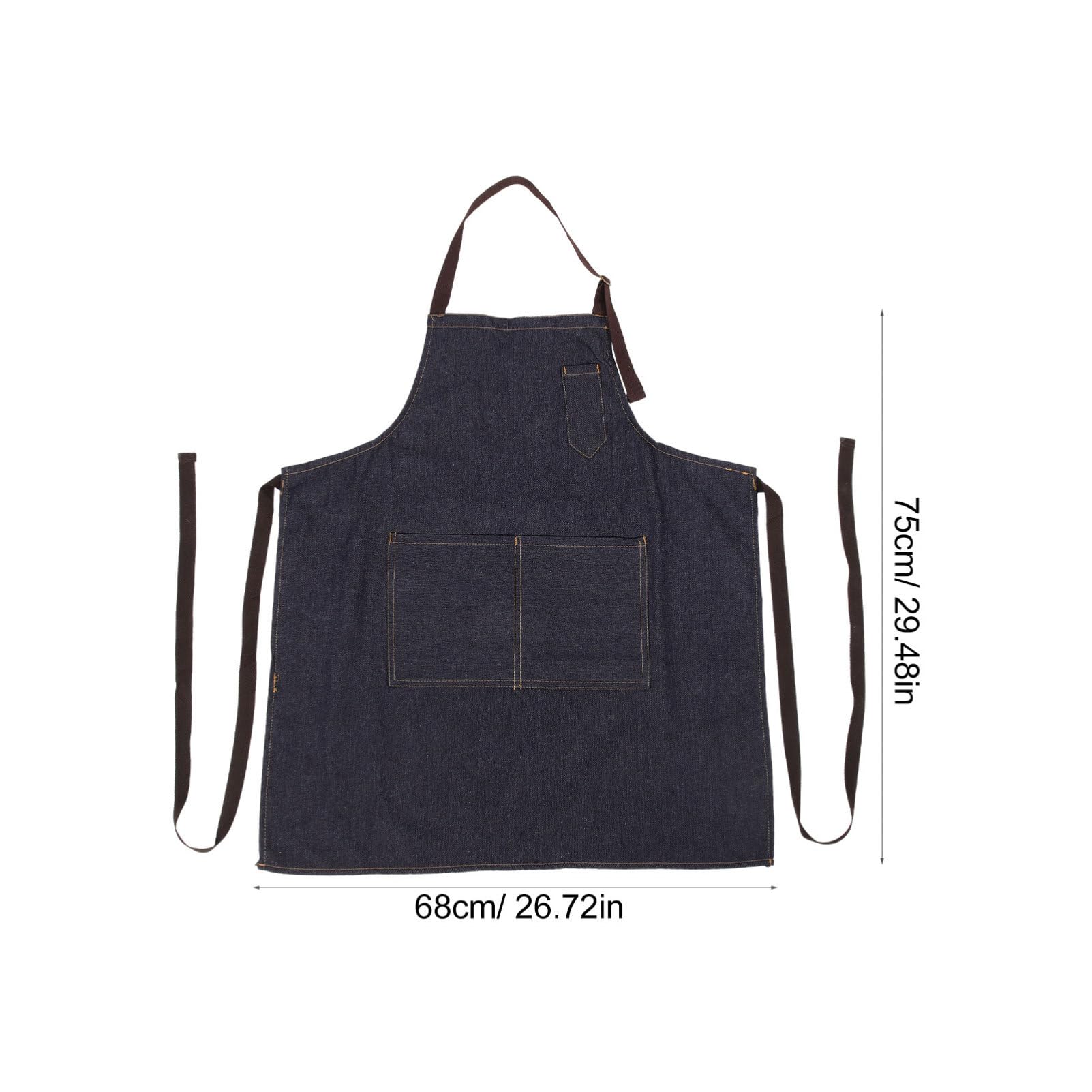 KICHOUSE 1pc Kitchen Apron Gardening Apron Halter Neck Apron Industrial Apron Dishwasher Apron Adjustable Bib Apron Sleeveless Apron Chef Apron Barbecue Aprons Apron with Pocket Blue