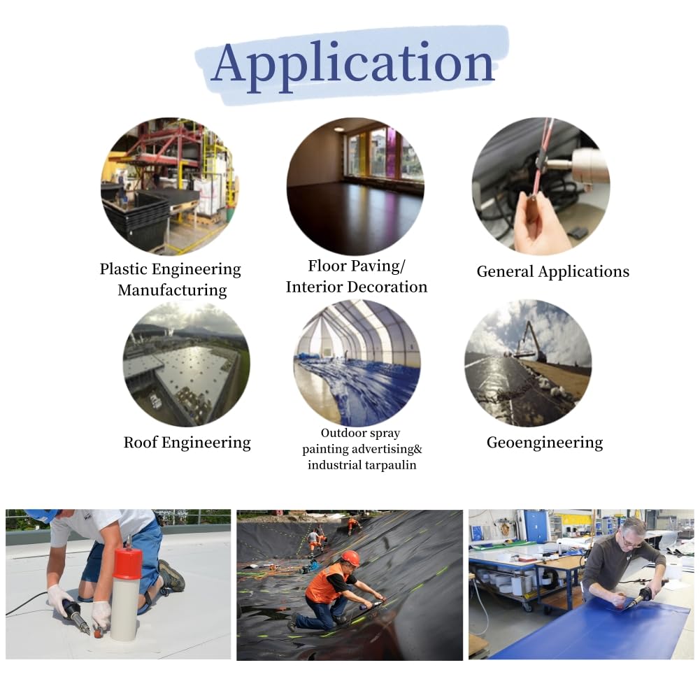 110V Weldy 1600W Professional Hot Air Equipment Hot Blast Torch Overlap Air Welding Gun Welder Pistol Tool Hot — view 4