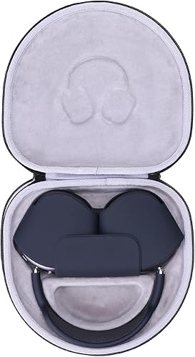 Miniatura 9 de LTGEM - Funda rígida para auriculares Airpods Max, funda de viaje para llevar auriculares, bolsa de almacenamiento portátil semiimpermeable (gris)
