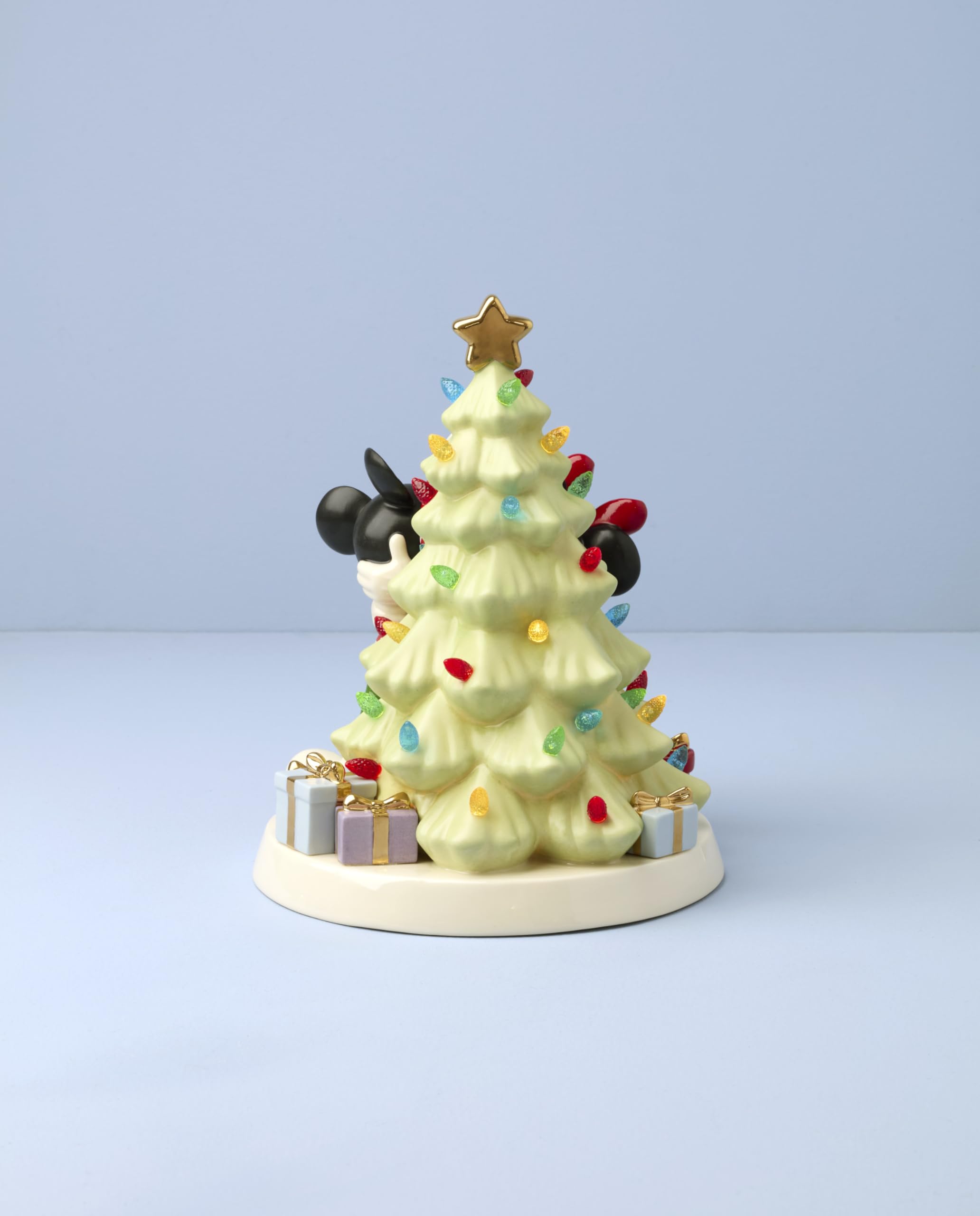 Amazon.com: Lenox 897677 Disney Light-Up Tree Figurine, Christmas
