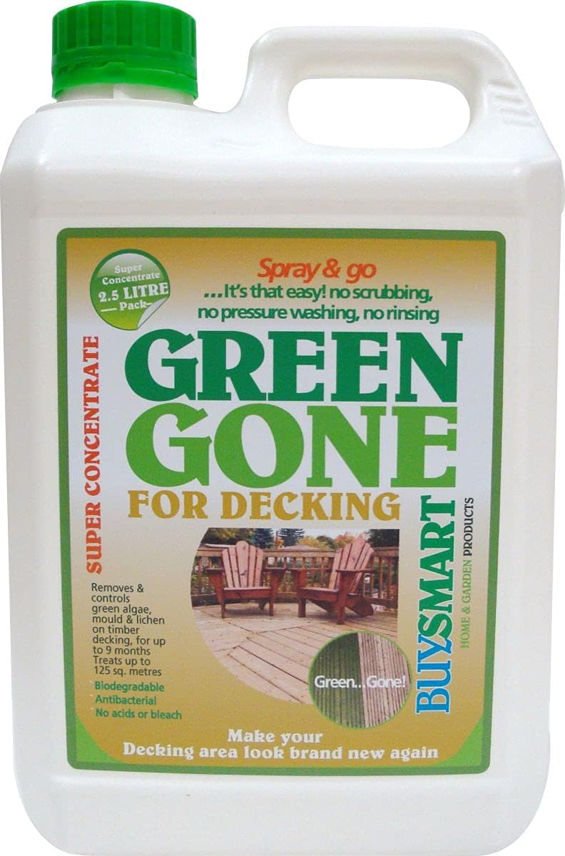 Products 2.5L Green Gone Decking Super Concentrate Algae Mould/Moss Killer