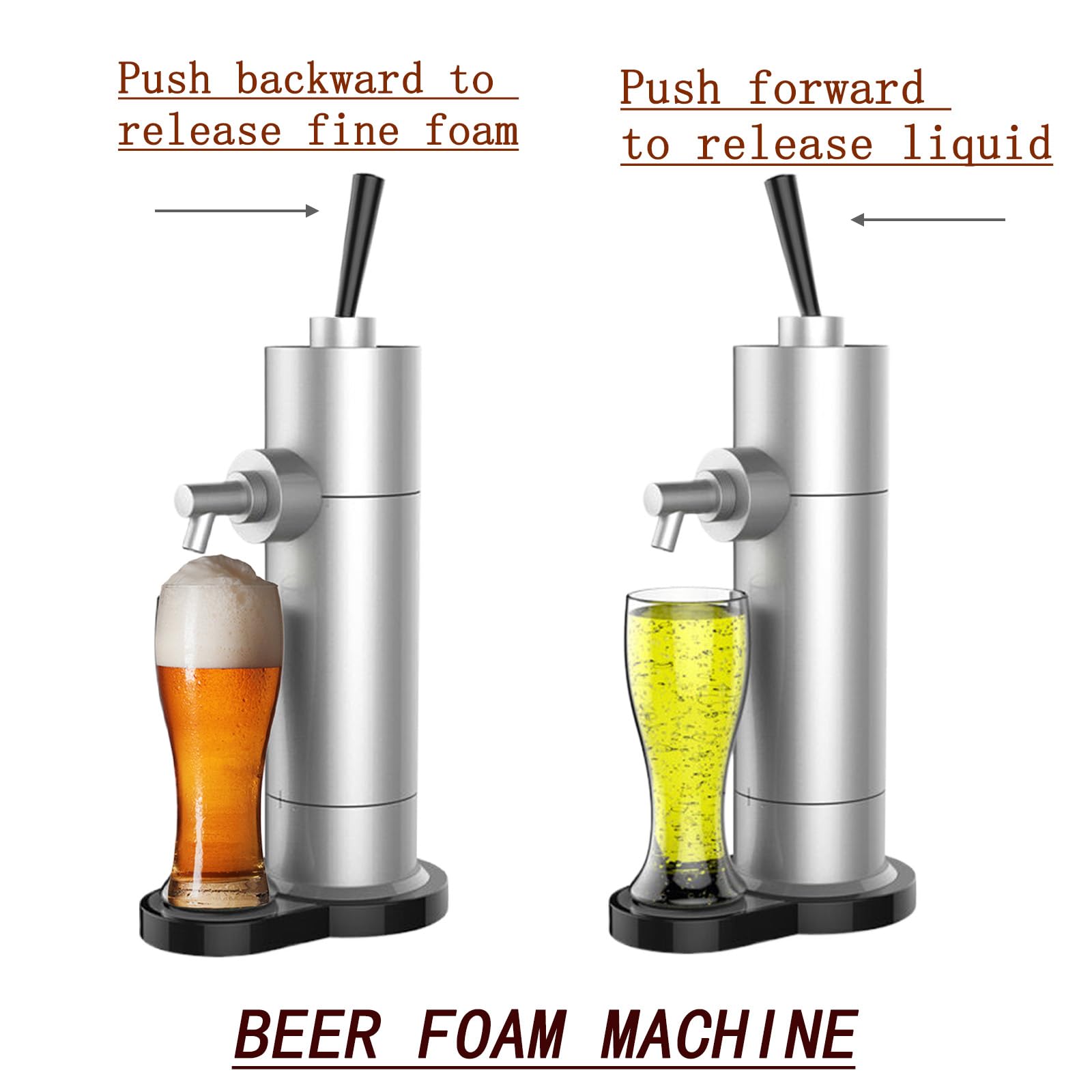 Amazon | 銀,ビールサーバー 家庭用 小型 缶ビールサーバー
