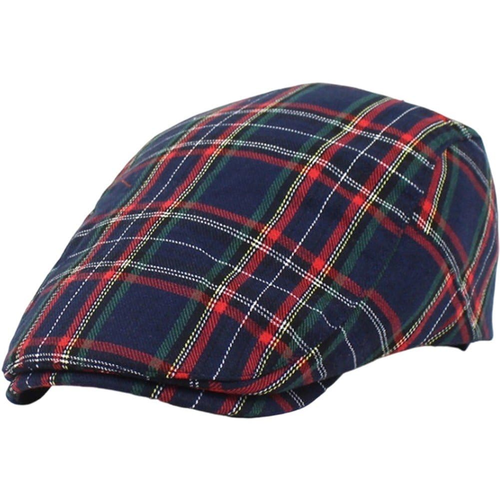 Fituenly Men's Cotton Flat Ivy Gatsby Newsboy Driving Hat Adjustable Cabbie Ivy Driving Hunting Cap