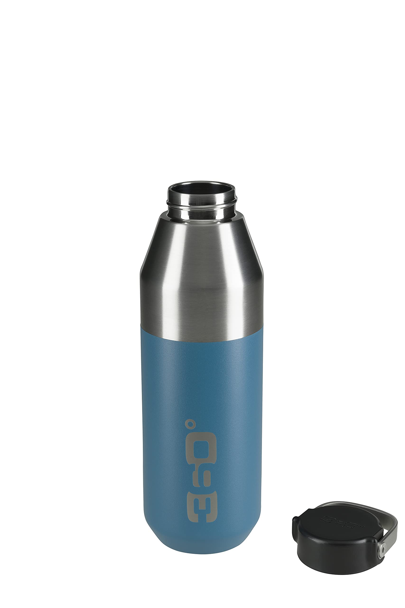BJPKPK Isolierte Edelstahl-Wasserflasche – 3,6 L (1 Gallone), Marineblau, Mit Griff & Rutschfester Basis