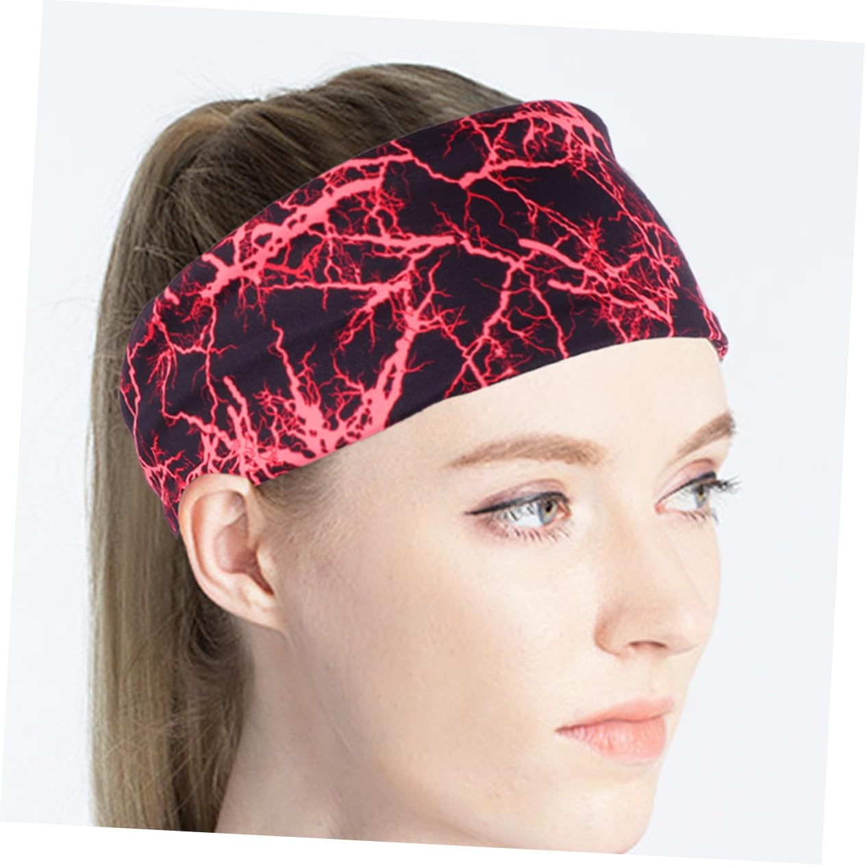 Toddmomy Cinturón Antitranspirante De Fitness Bandas De Cabello Delgadas Diadema Deportivo Diademas De Entrenamiento para Mujer Deportes Venda Spandex