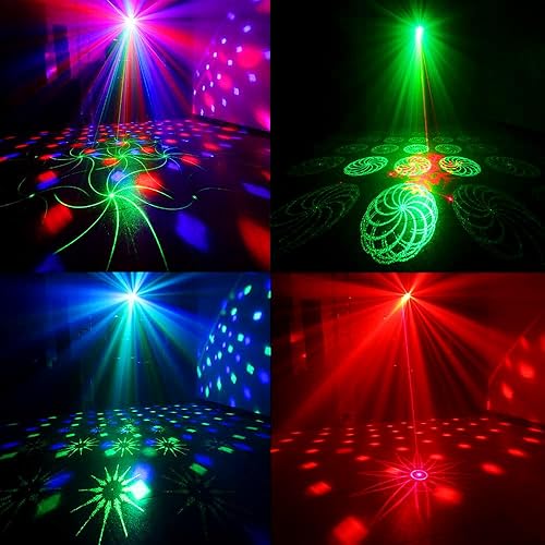 Miniatura 4 de DJANT Luces de bola de discoteca para fiesta de DJ, proyector de luces estroboscópicas de escenario, activado por sonido con control remoto para el