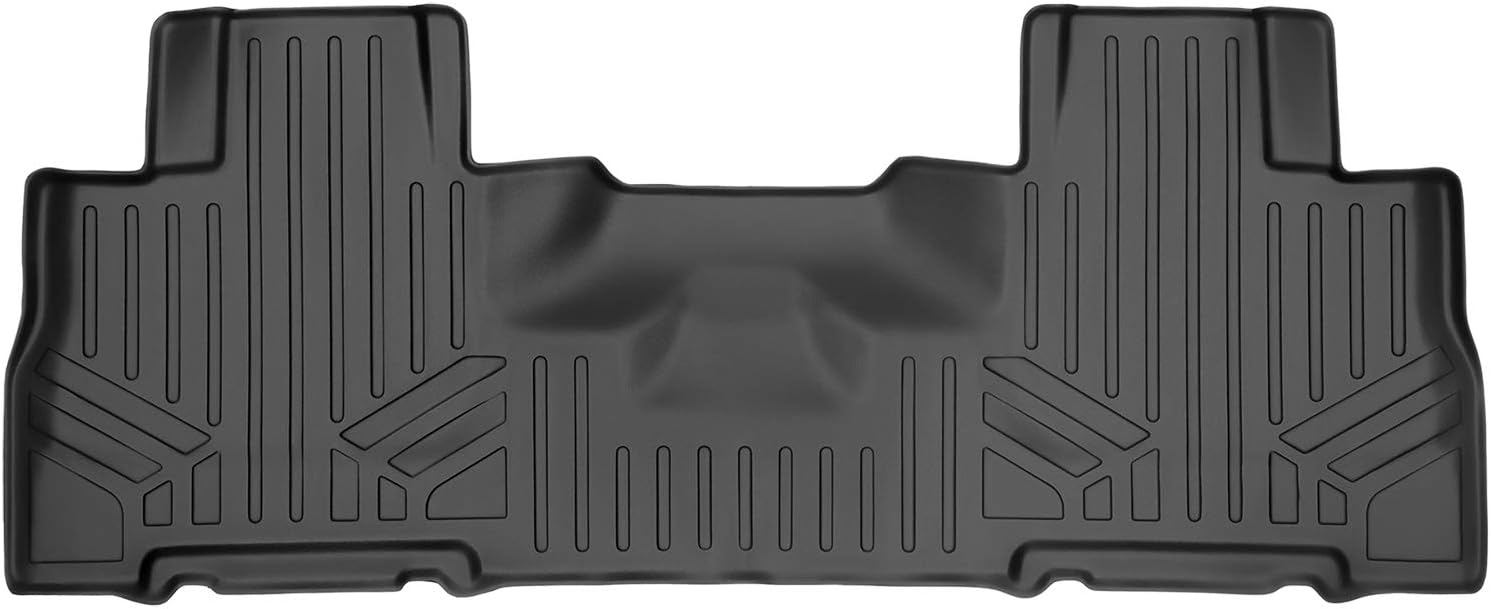 SMARTLINER Floor Mats 2nd Row Liner Black Compatible with