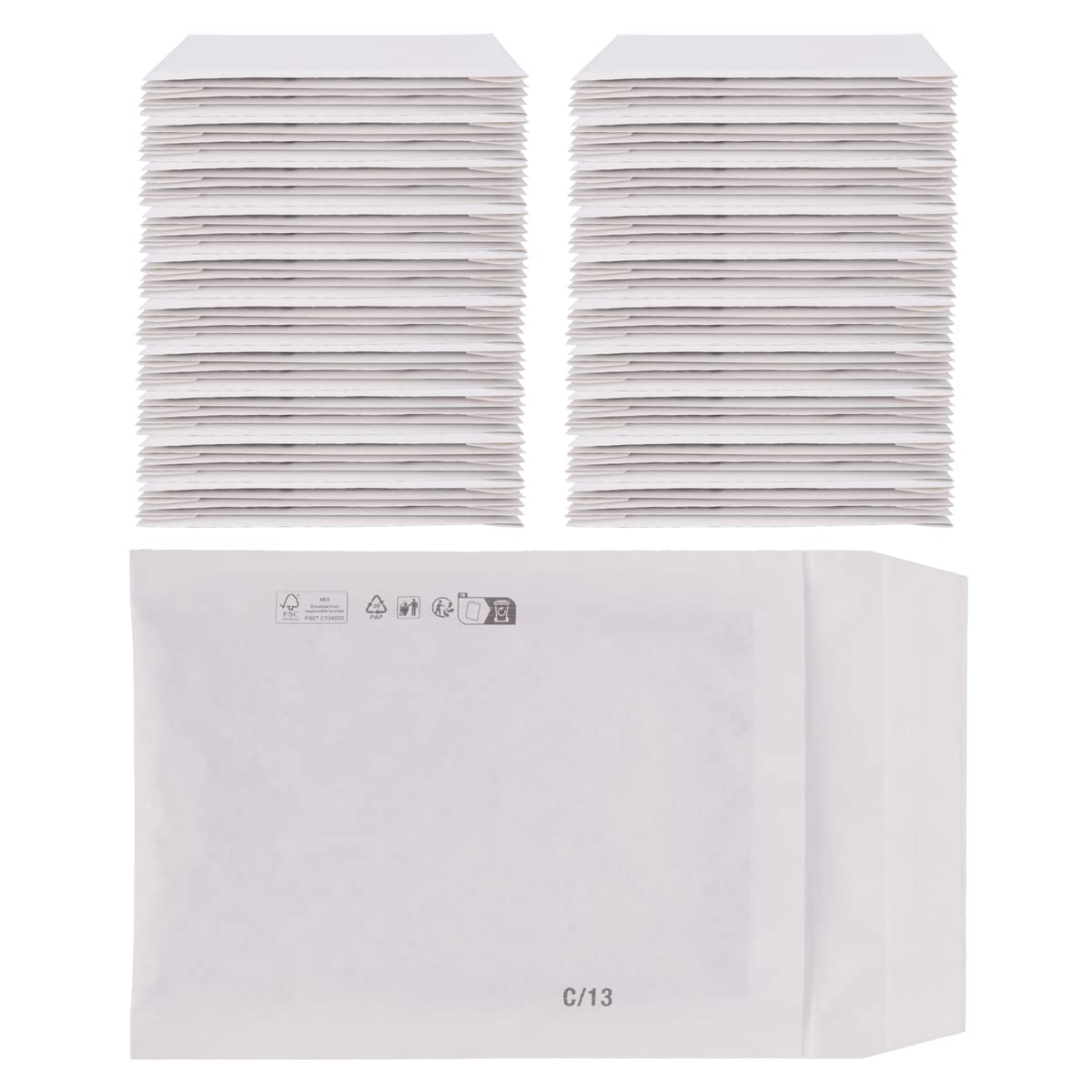 verpacking 100 buste per spedizioni in carta, 170 x 225 mm, formato A5, con imbottitura in carta, ideali per l'ambiente