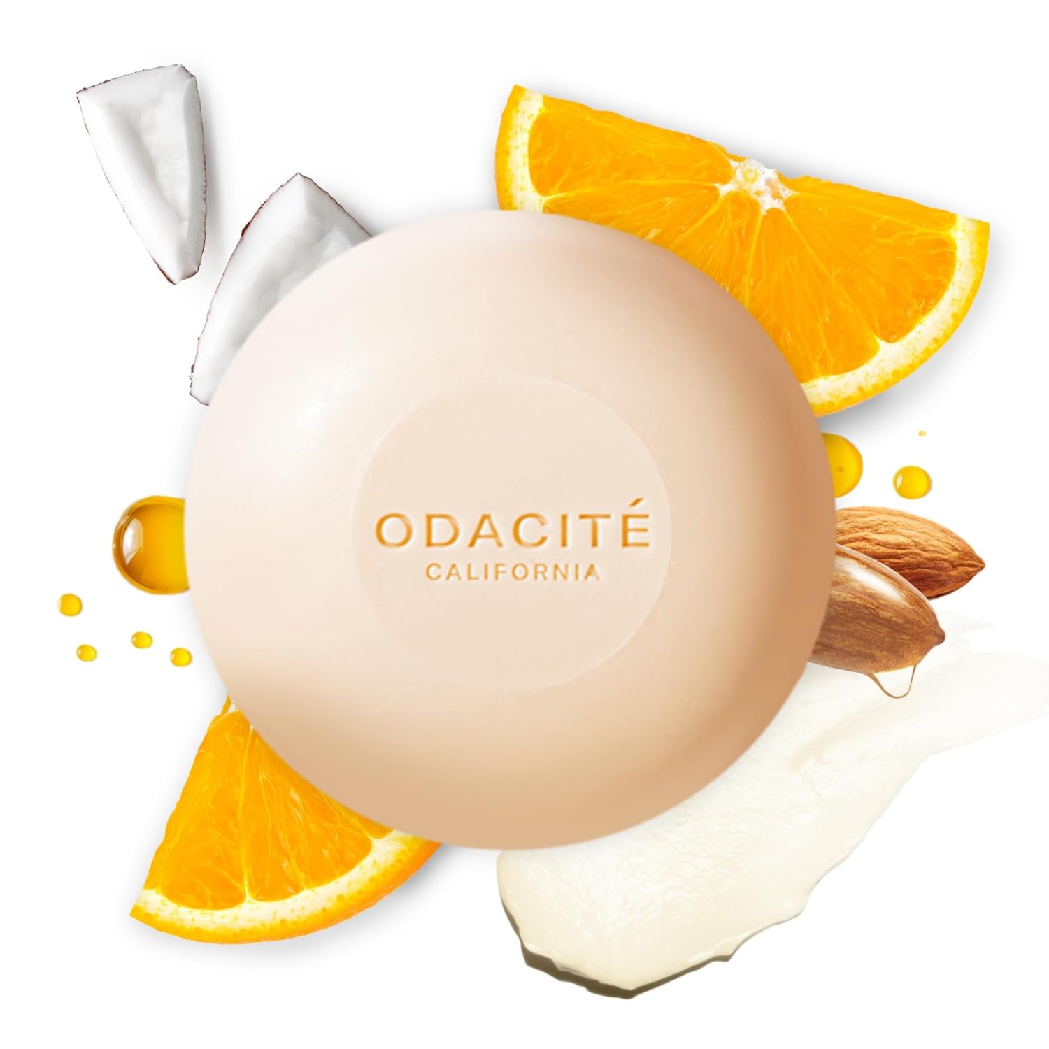 Odacité Argan & Coconut Shampoo Bar: Sulfate-Free Solid Shampoo for All Hair Types, Curly & Color-Treated - Hydrating, Vegan, Plastic-Free 3.7oz