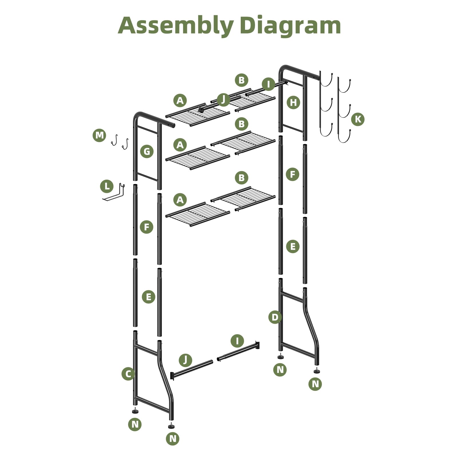 Simple T3 Tier Shelving Rack