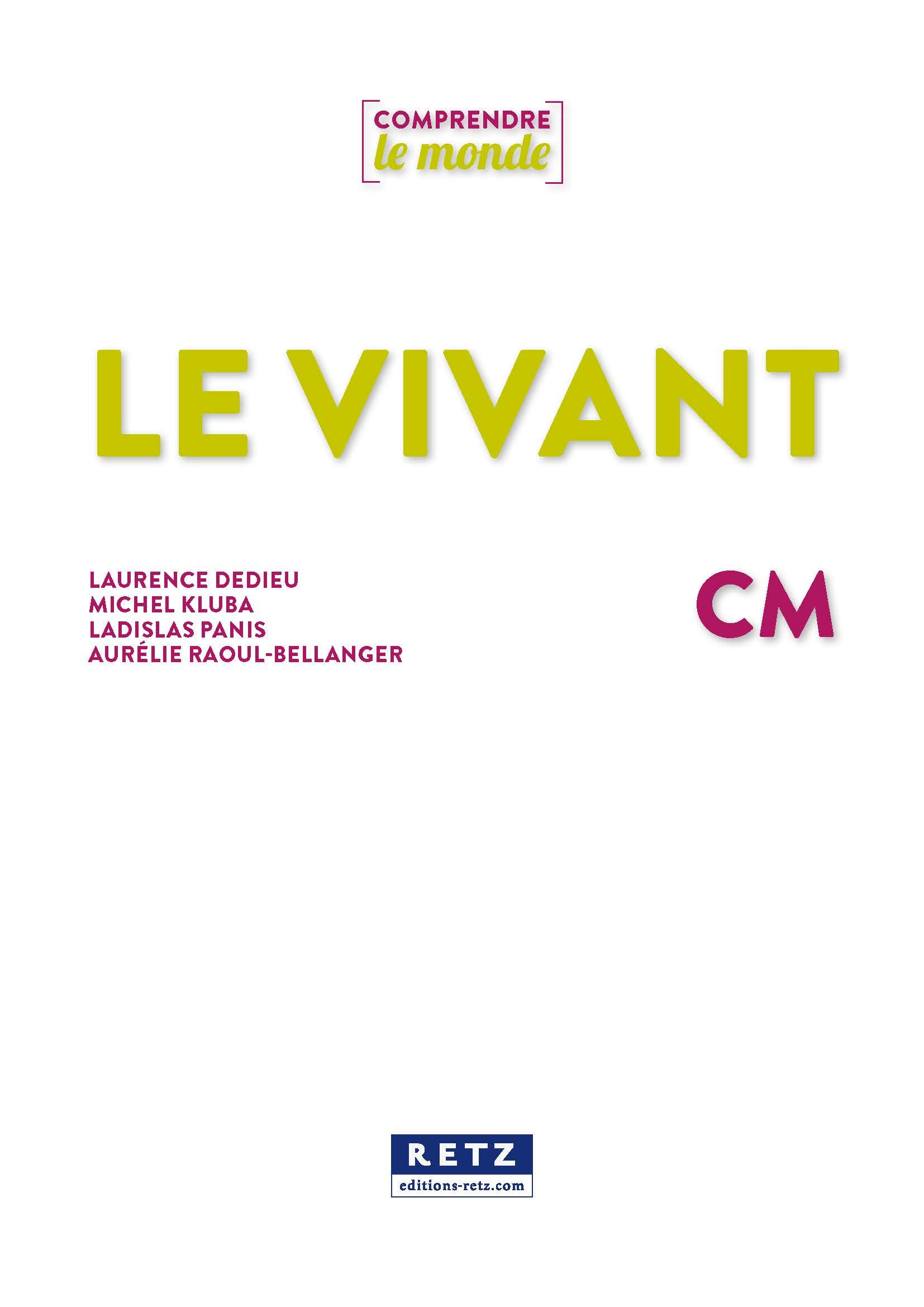 Sciences CM - Le vivant (+ ressources numériques)