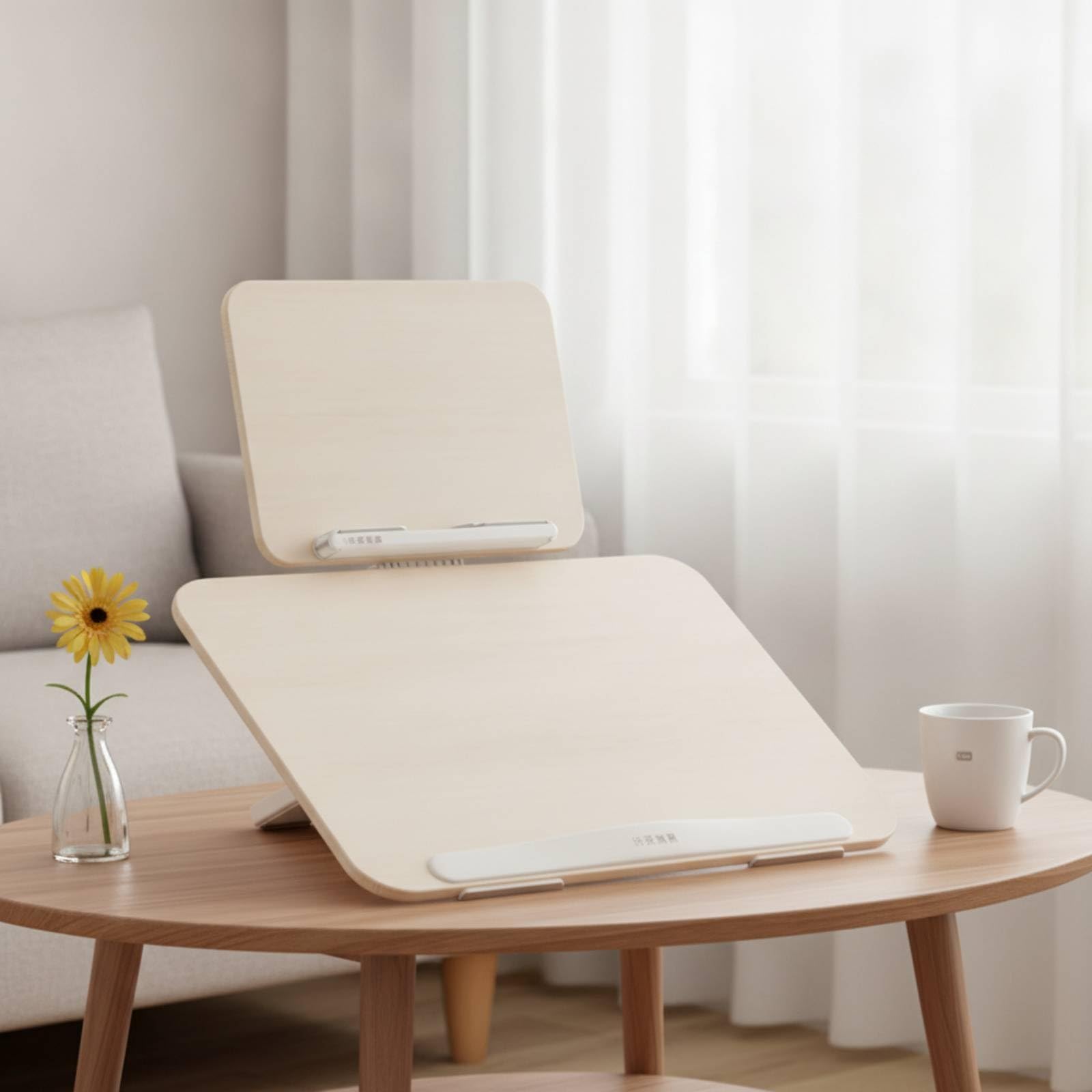 Atril Madera Ergonómico Soporte Multiusos Mueble para Dormitorio, Madera Original