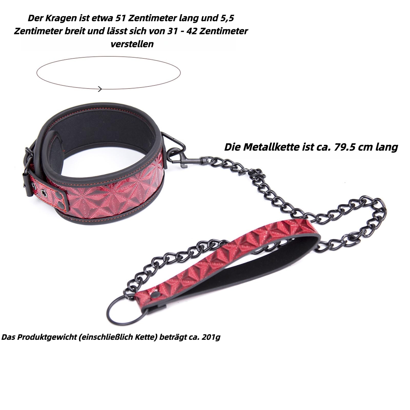 BDSM Collar de Cuero Suave para Mujer, Set Ajustable con O-Ring Esclavo, Fetiche Coqueteo, Juguetes Sexuales para Parejas, Bondage Erótico