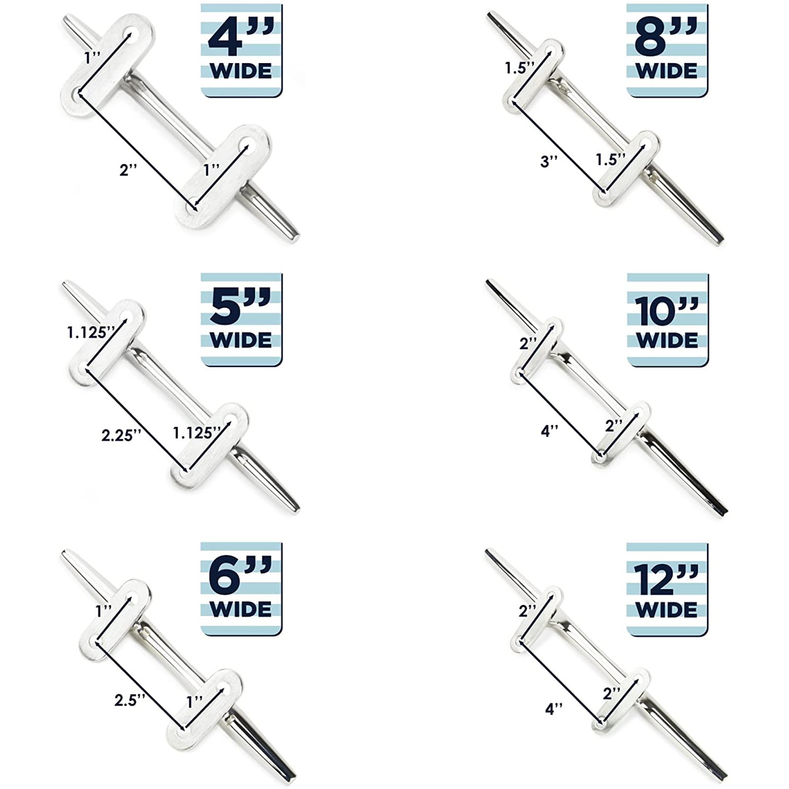 4 Pezzi Bitta di Corda per pontile, Bitta di Base Aperta, Bitte per Barche in Acciaio Inossidabile Bitte, per Yacht marini, per Barche, Kayak, Yacht, Decorazioni per la casa,100mm