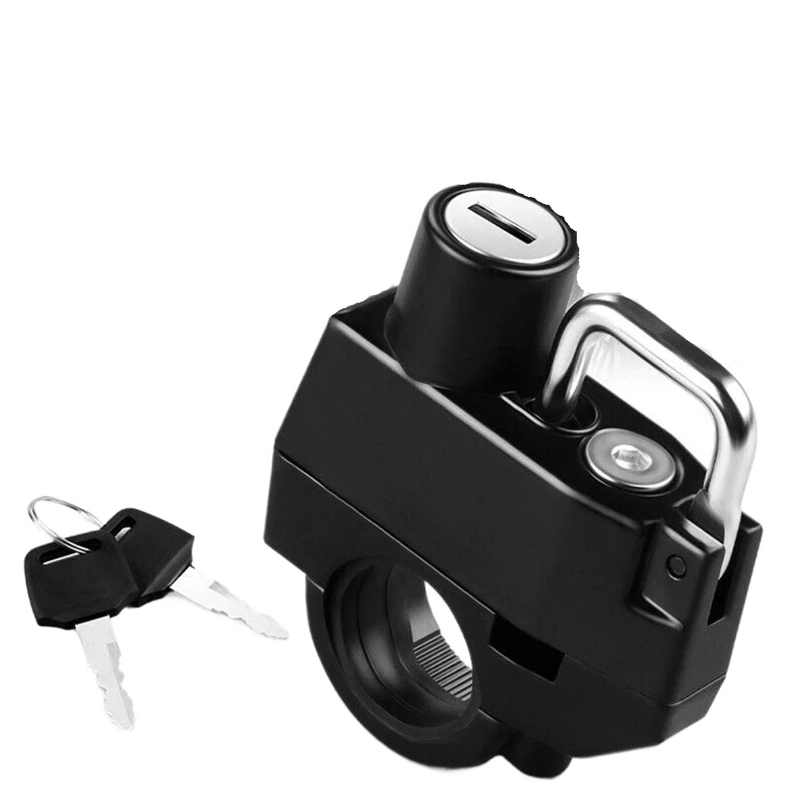 Motorcycle Handlebar Lock Motorcycle Helmet Lock - Anti-Theft Security with 2 Keys, Compact & Weather Resistant Motorbike Lock Security