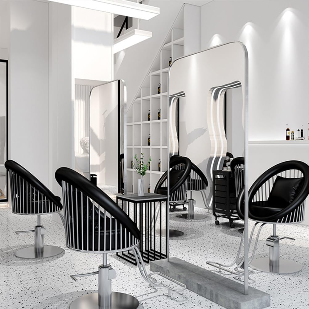 Klassischer Friseurstuhl für Haarstylisten, 360° drehbar, höhenverstellbar, hydraulische Basis, 150 kg Kapazität