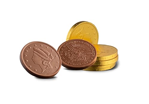 Miniatura 3 de Madelaine - Monedas de oro de chocolate con leche prémium (monedas grandes, 12 libra)