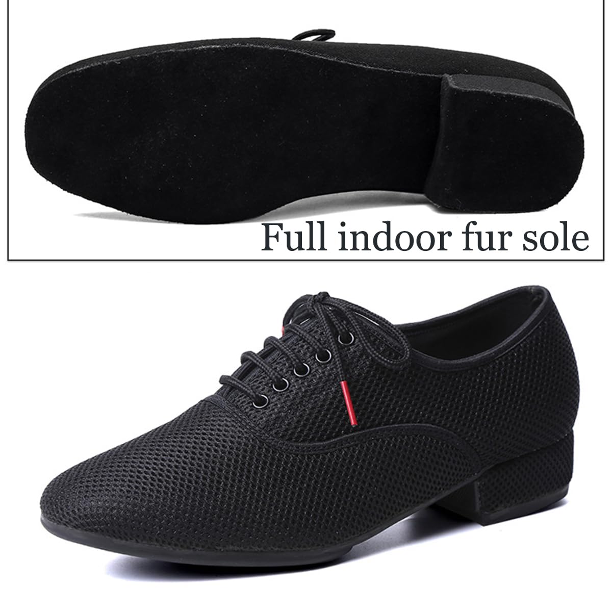 Scarpe da Ballo Latino Uomo con Lacci comode Scarpe da Ballo Moderne Sala Jazz Valzer Salsa Tango Morbida in Pelle Antiscivolo