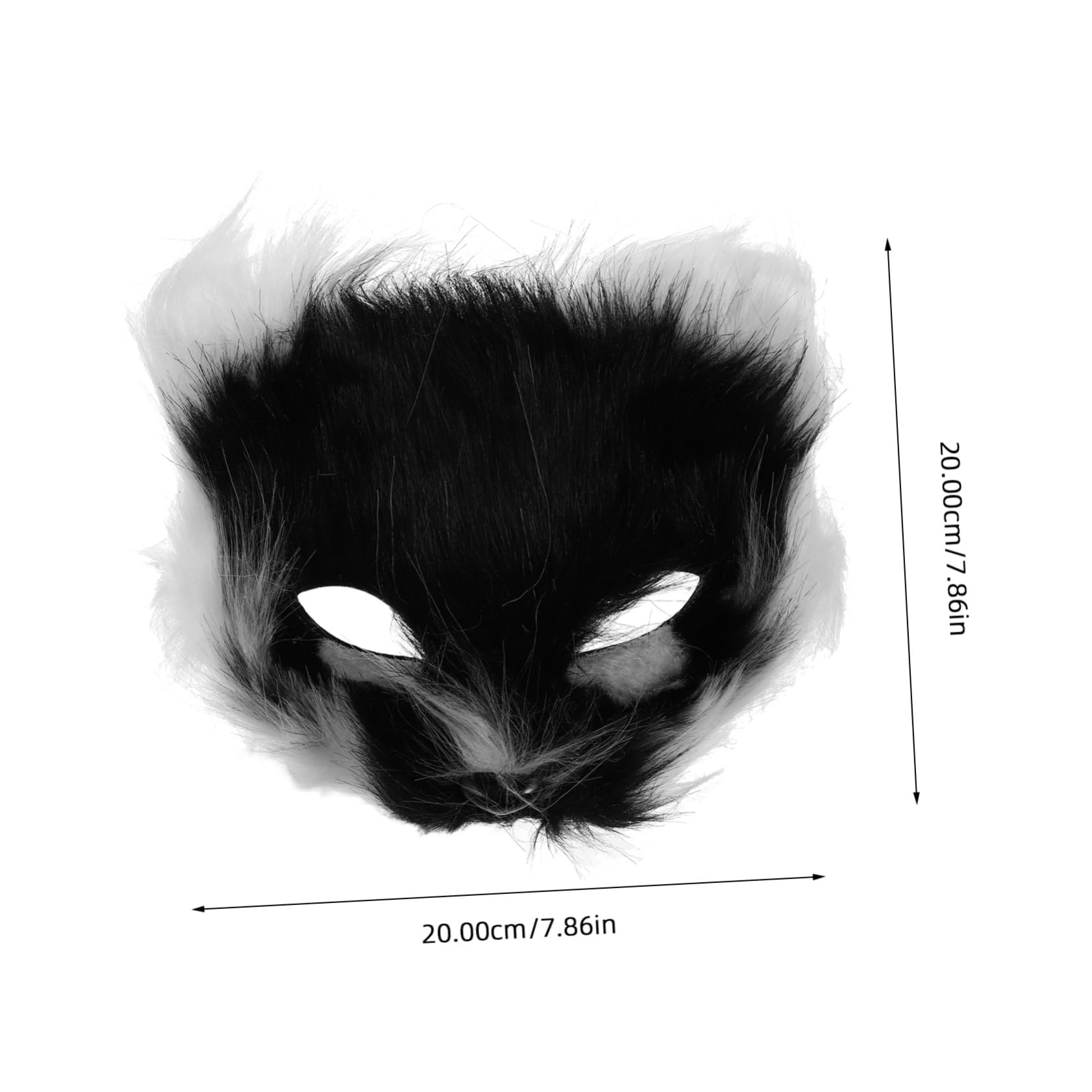 TOYANDONA 1juego De Media Cara De Animal De Pelaje Sintético Para Halloween y De Disfraces Accesorios De Cosplay Adultos Diseño y Múltiples
